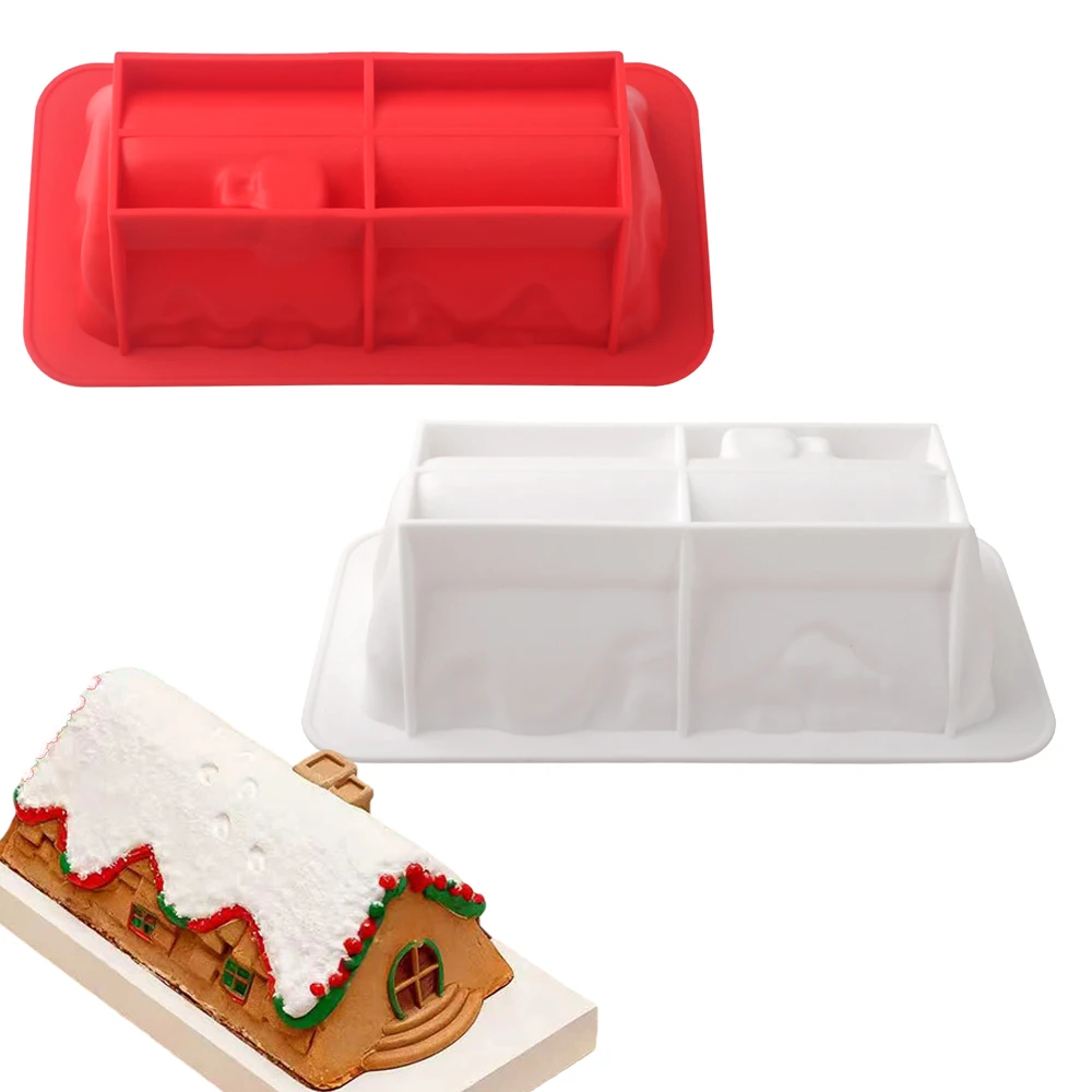 Moule à gâteau en Mousse de maison de neige de noël unique, moule à pain en Silicone, moule de cuisson de Dessert de noël
