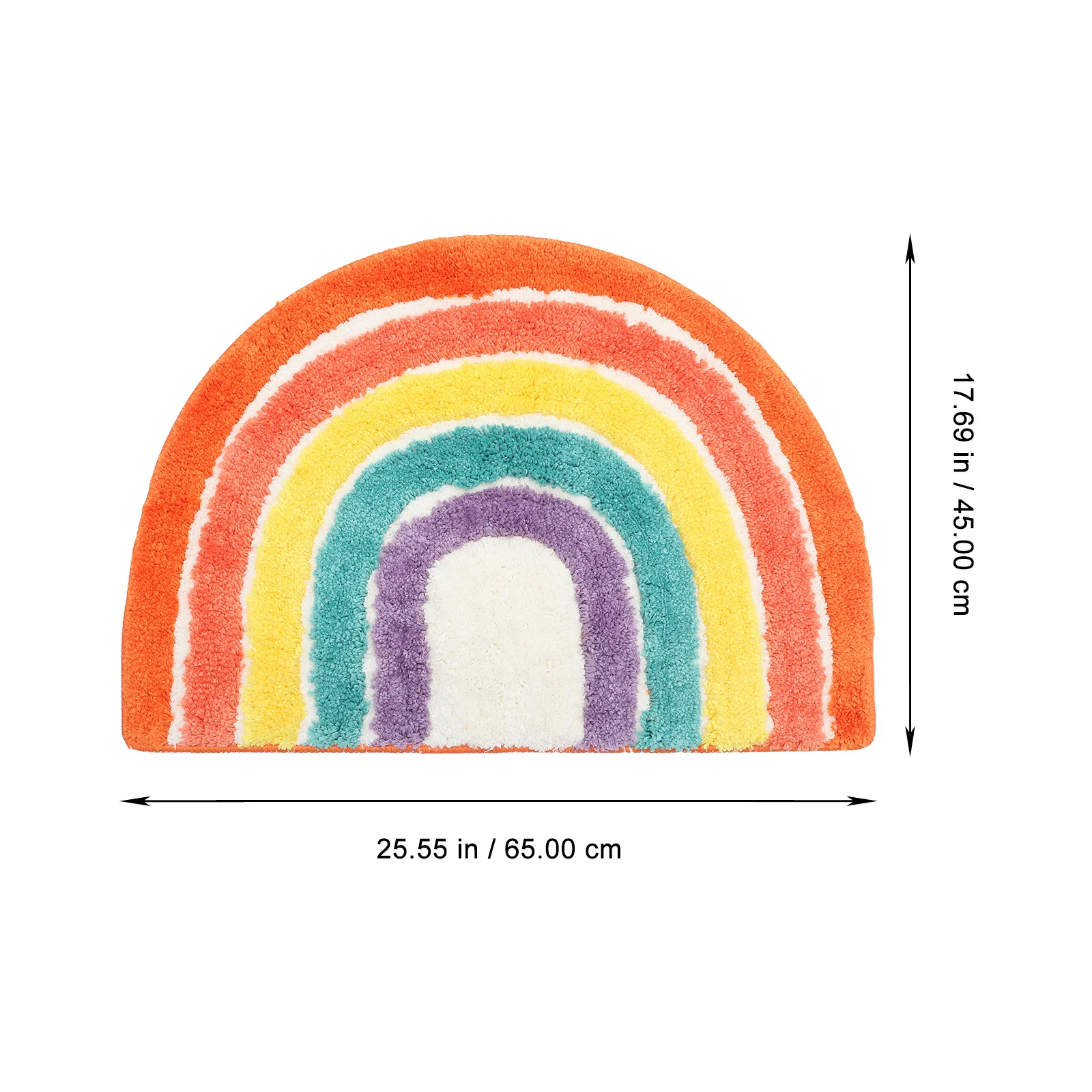 

Cat Mat Large Rainbow Pattern Non-Slip For Indoor Cats Soft Litter Box Mat Household Pet Mats Kitten Litter Pads