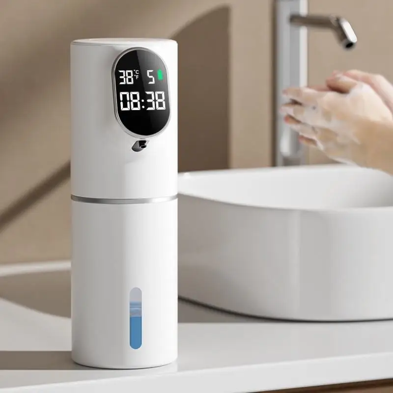 

Household Rechargeable USB Infrared Automatic Soap Dispenser LED Wall Mounted Sensor Foam Liquid Soap Dispenser