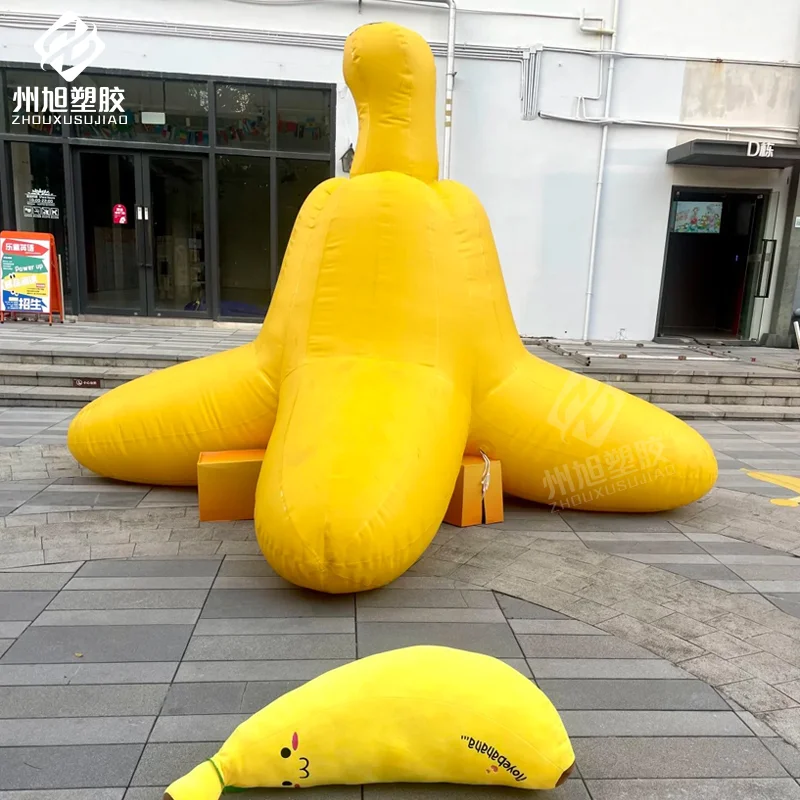 Inflatable Simulated Fruit Banana Peel Model - Outdoor Decoration Prop for Shopping Mall Store Events