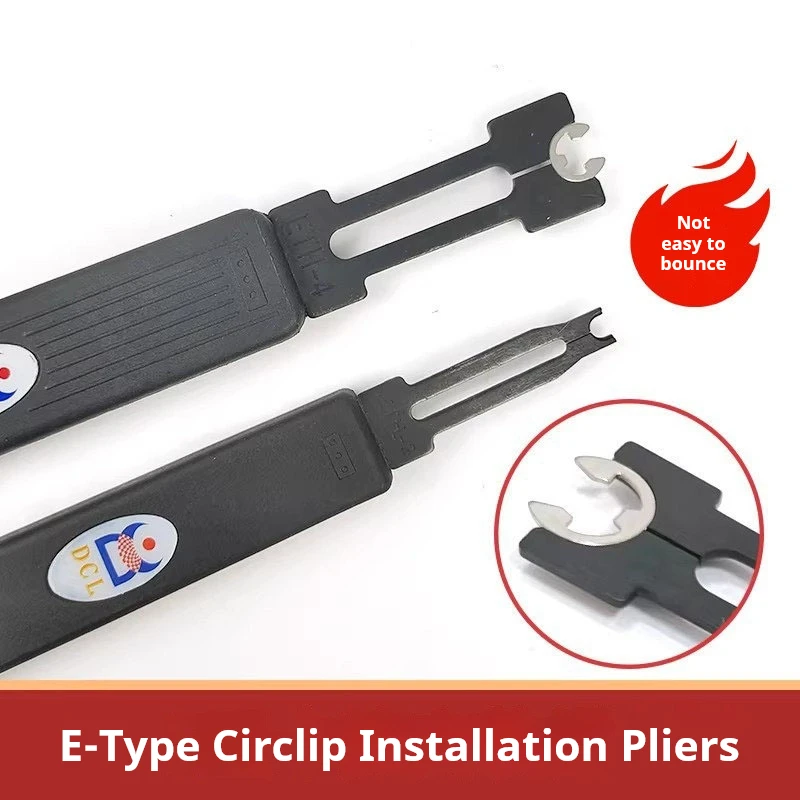 E-Clip Pliers E-Ring Circlip Tool ETH Snap Ring Retaining Ring Installer Remover for Shaft 3mm to 30mm Assortment