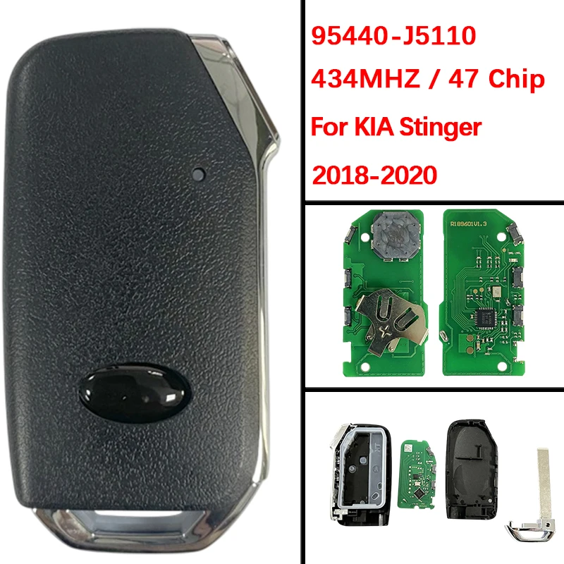 

CN051117 Послепродажный смарт-ключ, пульт дистанционного управления, номер детали 95440-J5110, 433 МГц, 47 чип для Kia Stinger 2018 2019 2020