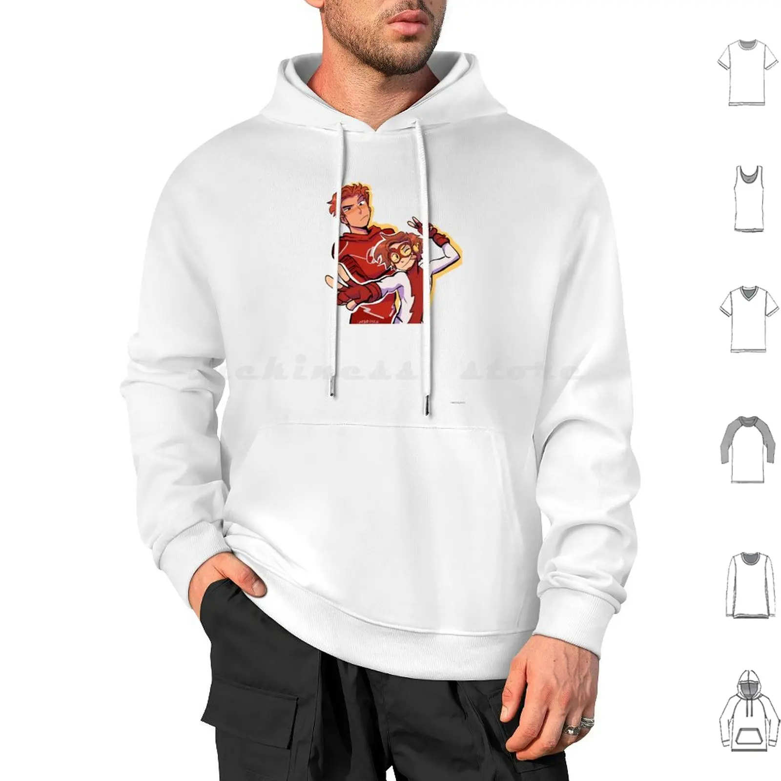 Speedster X2 Hoodie cotton Long Sleeve Superhero Flash