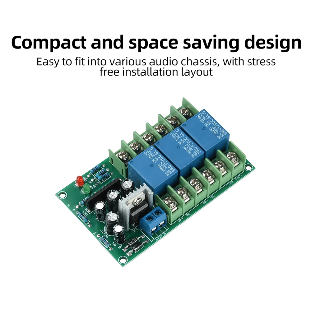 AC 12-18V High Power 2.1 Channel Speaker Protection Board with Dual Power Amplifier Board Speaker for DIY Audio System