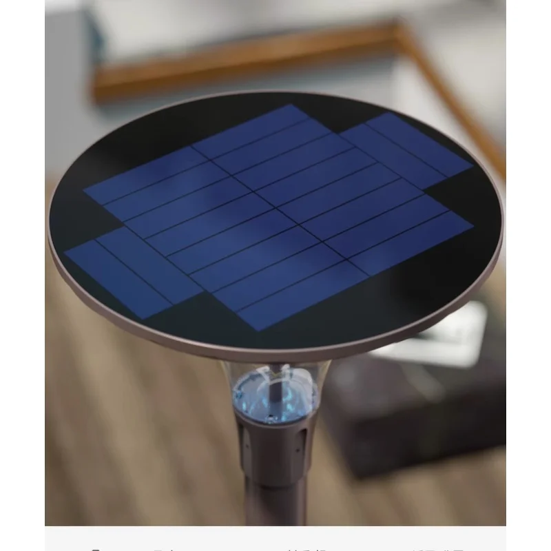 Lámpara de pie moderna, lámpara de patio, farola LED impermeable para exteriores, energía solar, escaleras descendentes, pasillo, techo