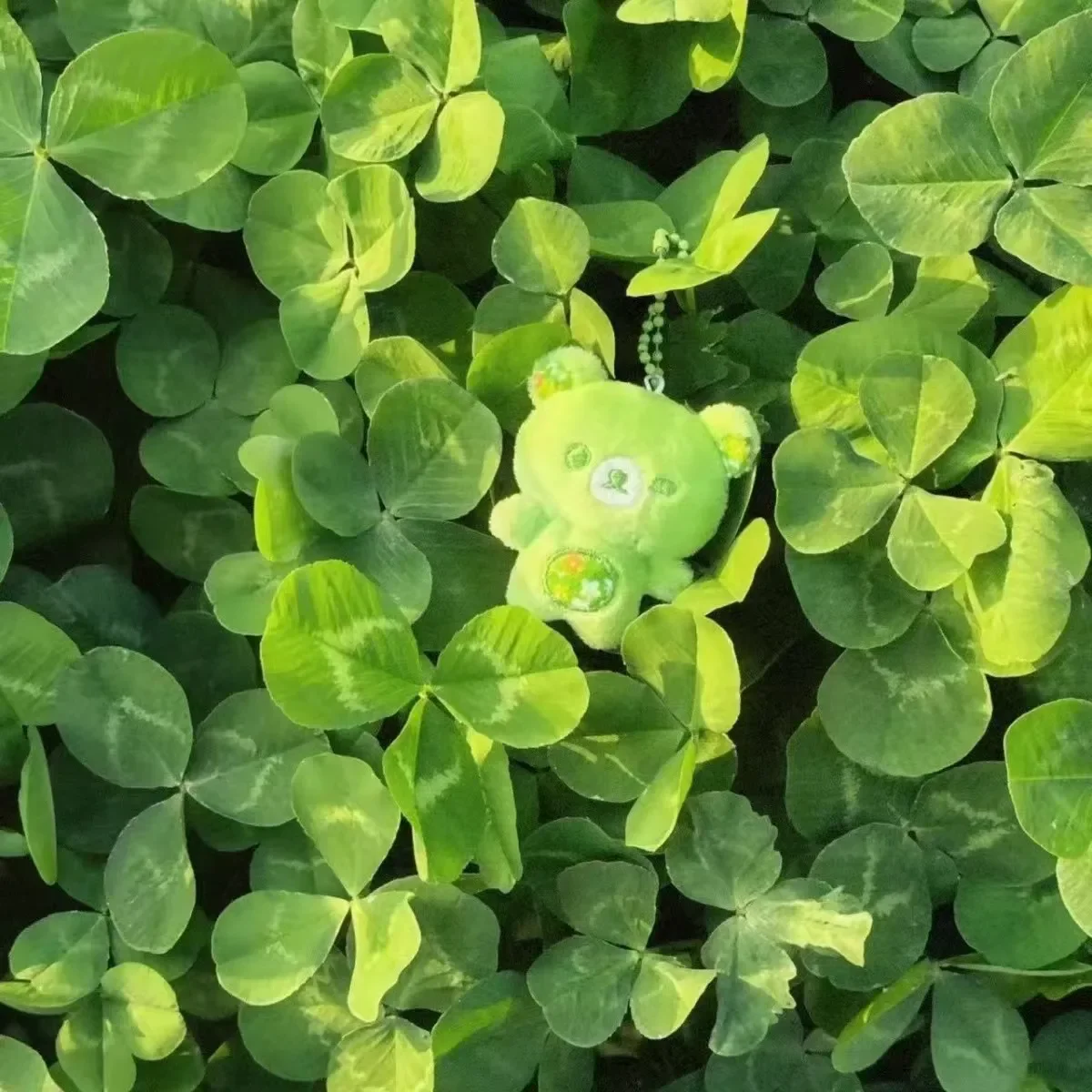Cartoon Rilakkuma Schlüsselanhänger, niedliche Plüsch, einfache Bären-Schlüsselanhänger, grüne Dopamin-Serie, Rucksack, Taschenanhänger, Lazybear-Puppe, Schlüsselanhänger