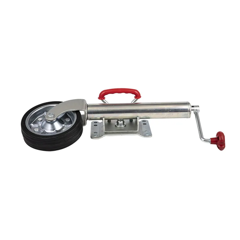 Australian Style Hand Trailer Jack Top Shake Guide Wheel Exit Synchronous Leg Frame RV 8 Inch Modified Accessories