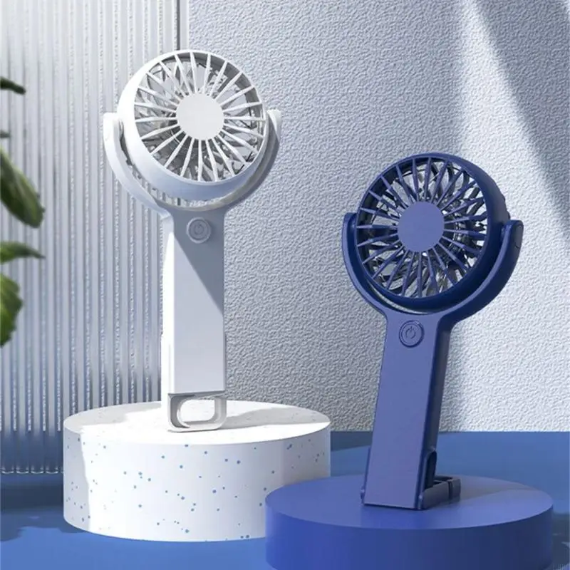 L8RE Small Handheld Fan with 5 Speed Foldable Hook USB Rechargeable Fan 1200mAh for Outdoor Indoor Office Travel Use