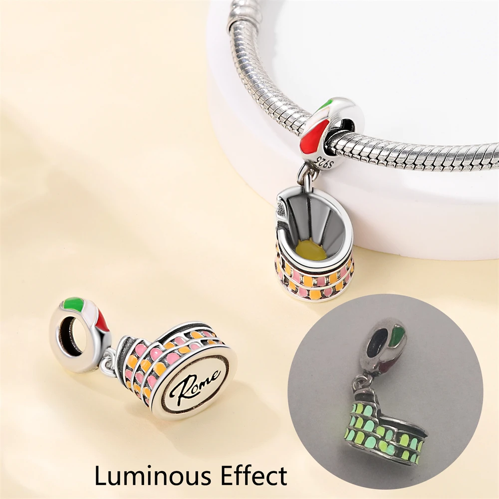 Silver Plated Entwined Heart Charm Bead Fit Bracelet Women Party Jewelry Gift