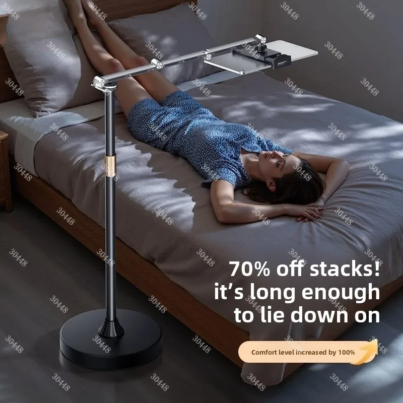 Tablet Floor Aluminum Alloy Cantilever Phone Stand Live Streaming Shooting Multi-Functional Bedside Lazy Watching Drama