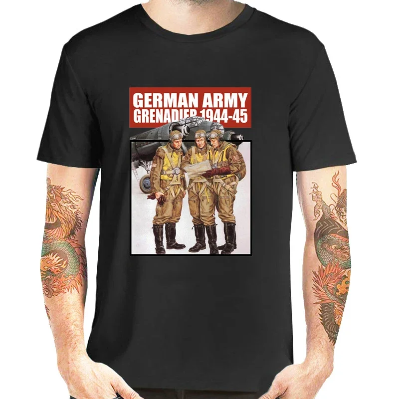 

WWII German Air Force Pilot Soldiers T-Shirt. Premium Cotton Short Sleeve O-Neck Mens T Shirt New S-3XL