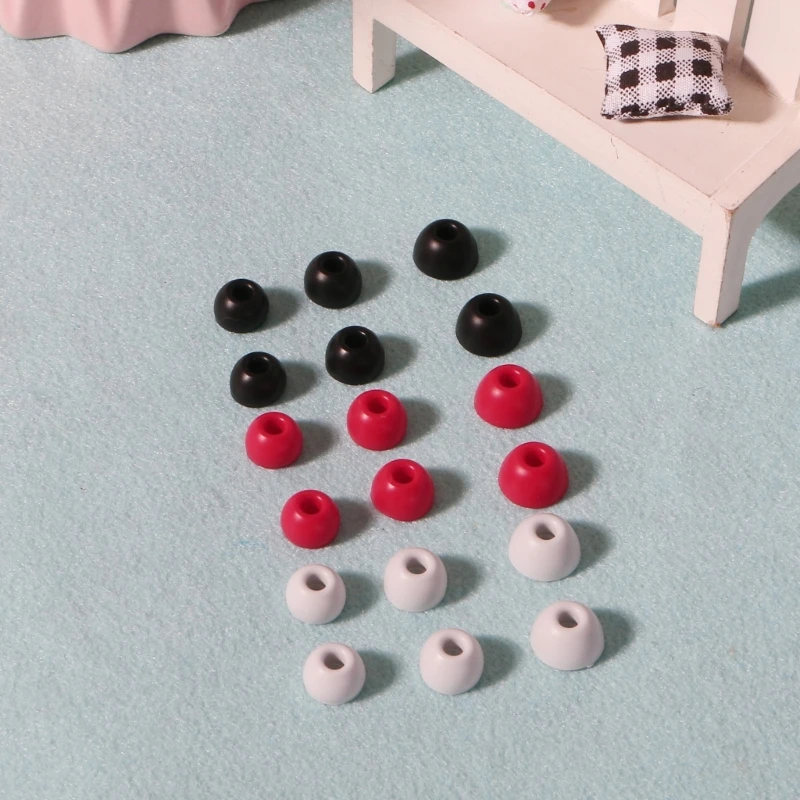 1 مجموعة سيليكون الأذن تلميح الأذن التوصيل سماعات غطاء استبدال مكافحة زلة لينة سماعات كم حماية ل-يدق استوديو براعم