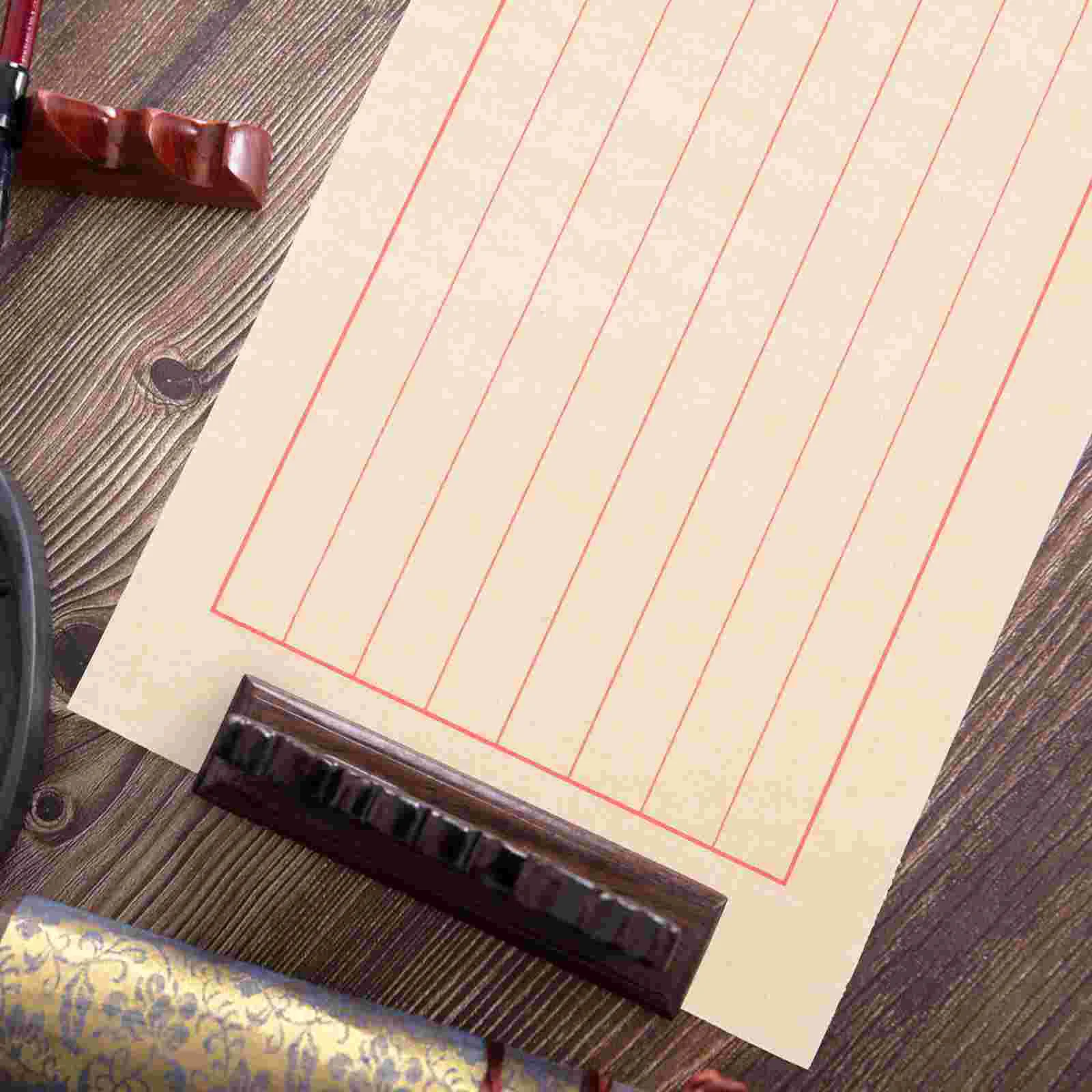 50 Sheets Rice Paper Calligraphy Writing Painting Brush Handwriting Supplies Drawing Smooth Delicate Professional for Ink