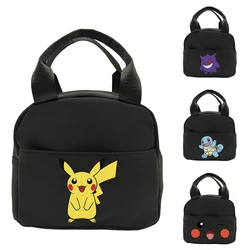 Anime Pokemon Teenager Lunch Handbag Student Thermal Lunch Bags Insulation Bento Pack Aluminum Foil Rice Bag Meal Pack Ice Pack