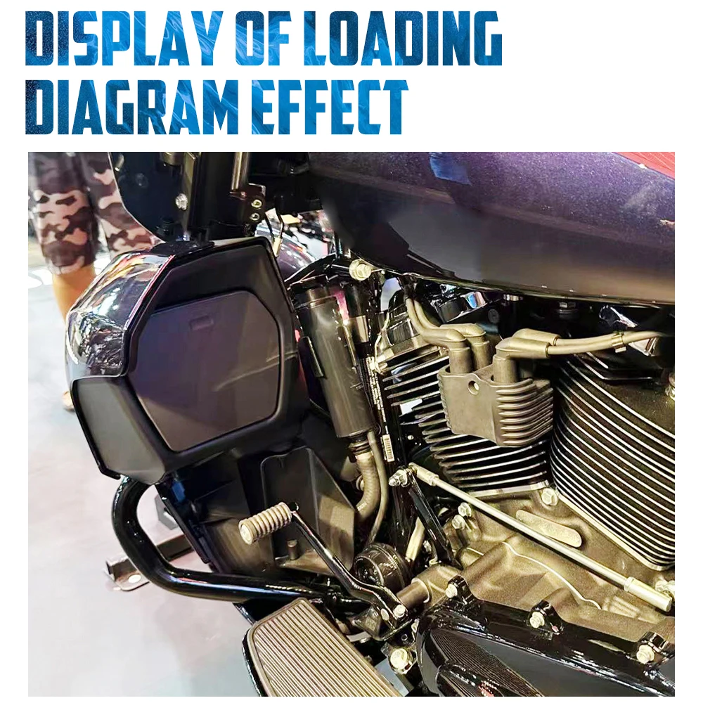 مصد الدراجة النارية على الطريق السريع من الصدمات هدية يخفض واقي المحرك لحماية Harley Touring FLTRXSE 2023-Up Road Glide FLHX 24-Up #2