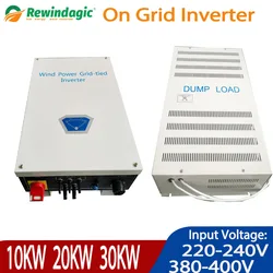 Wind Power Grid Tie Inverter 10KW-30KW Pure Sine Wave MPPT with Limiter WiFi for 3 Phase 400V Wind Turbine Generator 220V 380V