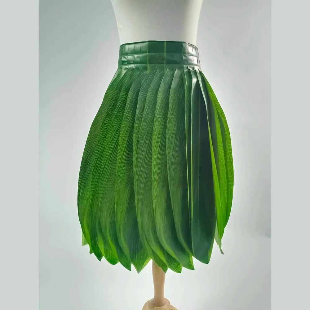 Free Shipping KN-hsk021 10Pcs/lot Artificial Ti Leaves Adult Skirt Aloha Dance Party Women Dresses Hawaii Performance Accessory