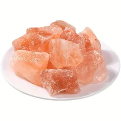 2-5cm Natural Himalayan Orange Pink Salt Rough Raw Stone Crystal Chunks Pure Rock Salt Khewra Salt Mine For Decor Salt Lamp DIY