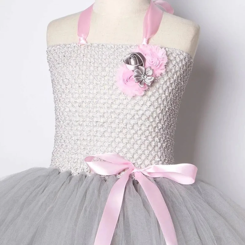 Grey Mouse Costumes Girls Tutu Dress Children Animal Costume Kids Halloween Dresses for Girls Baby Clothes for Birthday Party image 5