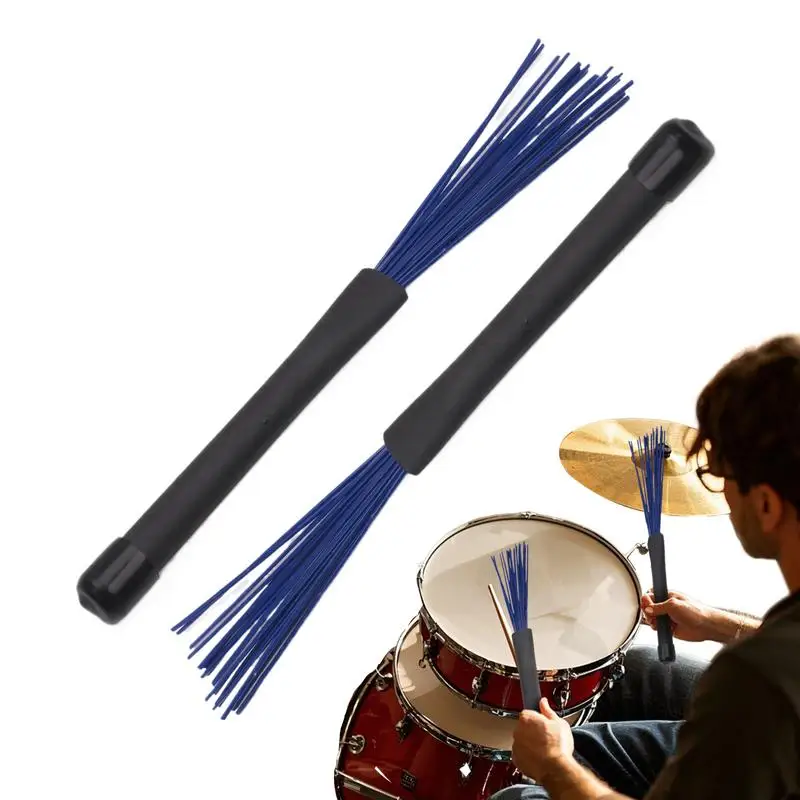 Барабанная щетка, тихая нескользящая эргономичная барабанная проволока, ударные щетки, профессиональный инструмент, инструмент для тренировки барабанов, ударные инструменты
