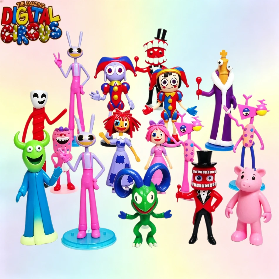 Neue El Increíble Circo Digital PVC Actionfiguren-Sammlung Ragatha Jax Pomni Anime-Puppe Spielzeug für Kinder und Fans