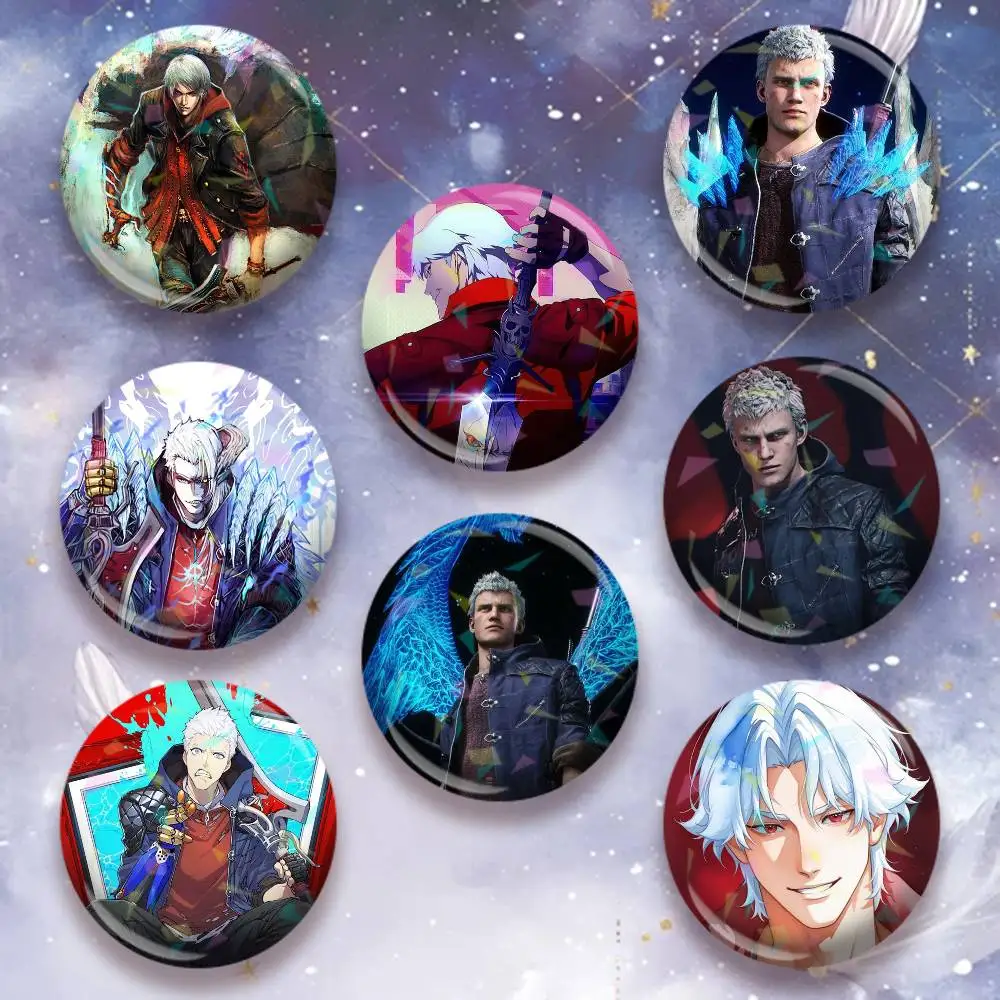 Devil May Cry DMC Nero Cool  Laser Badge Creative Pins Brooch for Decor Gifts Fans Collect Easter decorations