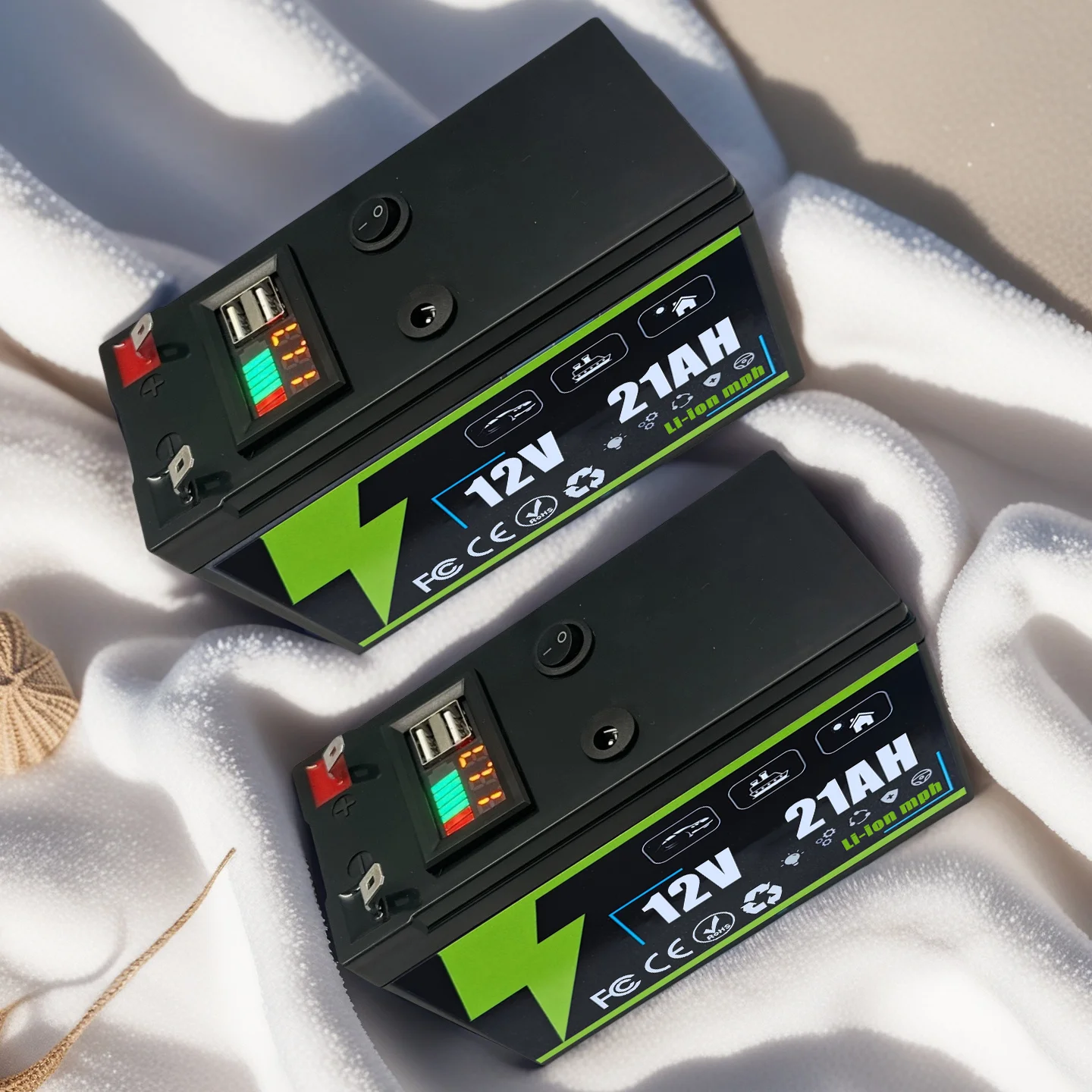 

12V 9AH Lithium LiFePO4 Deep Cycle Battery for Solar,Fish Finder, Power Wheels, Lighting, Off-Grid Applications 8S 30A Smart BMS