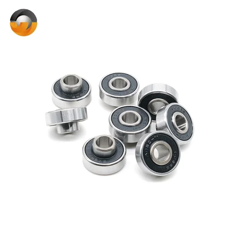 

8PCS Skateboard Bearing 608RS 8x22x7mm Abec9 Integrated spacer Longboard Bearing 608 Dance Board Double Rocker board Bearings