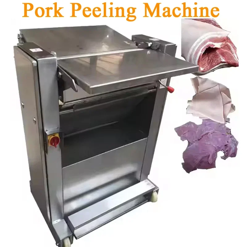 Máquina comercial de procesamiento de pelador de carne, máquina de eliminación de piel de cerdo, máquina de eliminación de piel de cerdo y ternera