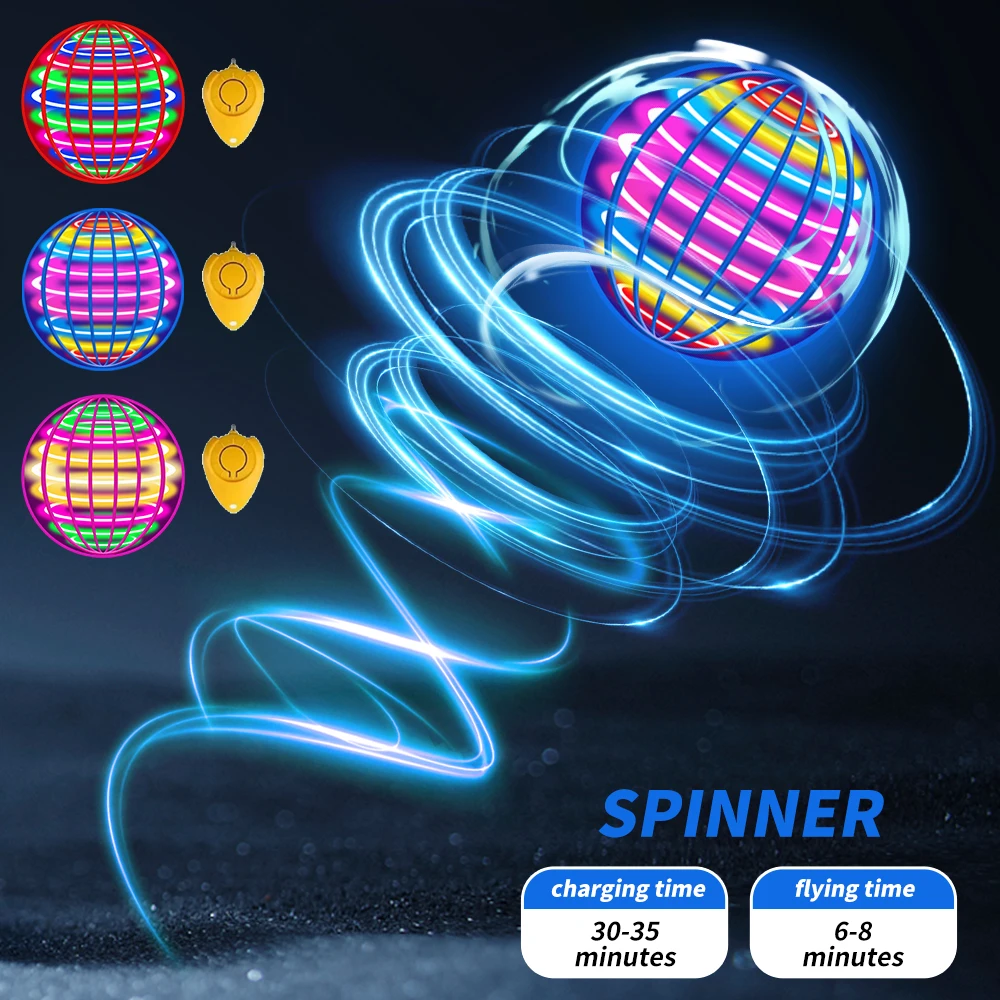 

Cross border same intelligent induction spinning ball children's toy black technology flying ball floating magic ball wholesale