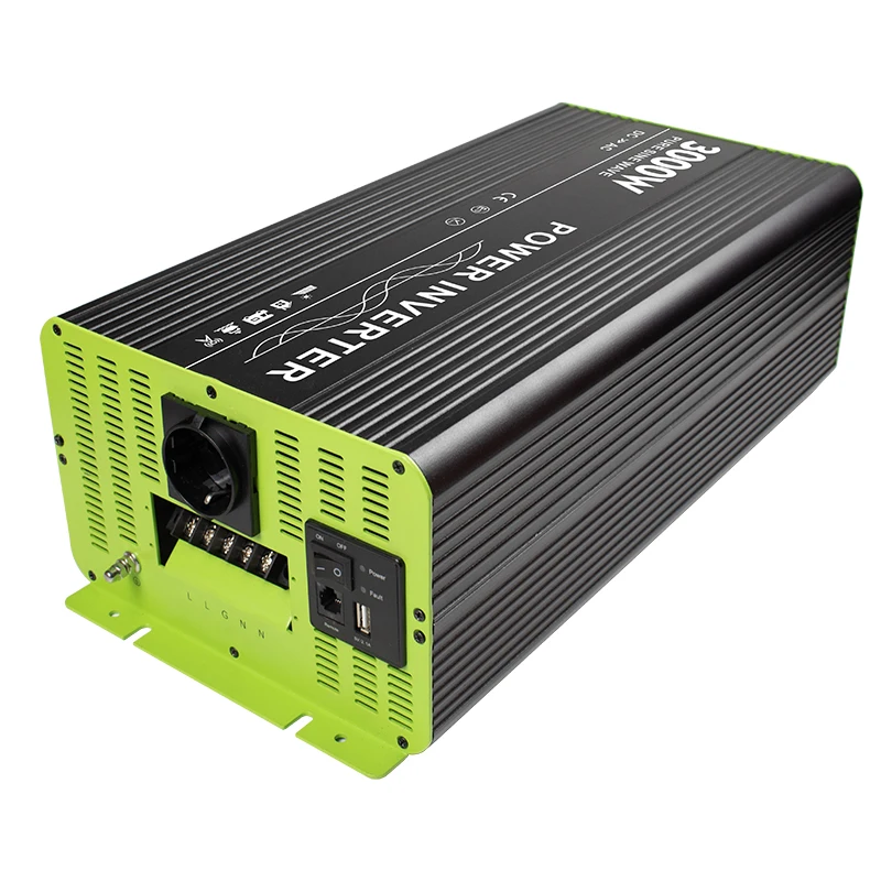 Sufficient power supplier 3000W pure sine wave inverter/converter DC 12V/24V to 220V /230V CE/RoHS/REACH/passed Amazon from TUV