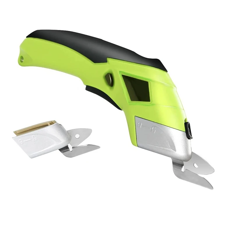 

Electric Scissor Auto Cutter Cordless With 2 Blades Simplicity Household 220V Cutting Garment Fabric Underwear Leather Portable