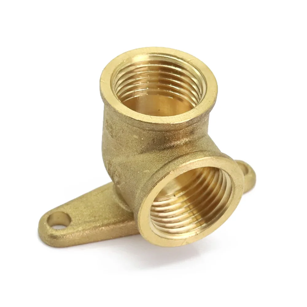 1pc 1/2" 90 Brass Elbow Coupler with Base Copper Adapter Connect Repair Garden Irrigation Joint Accessories BSP Female Thread