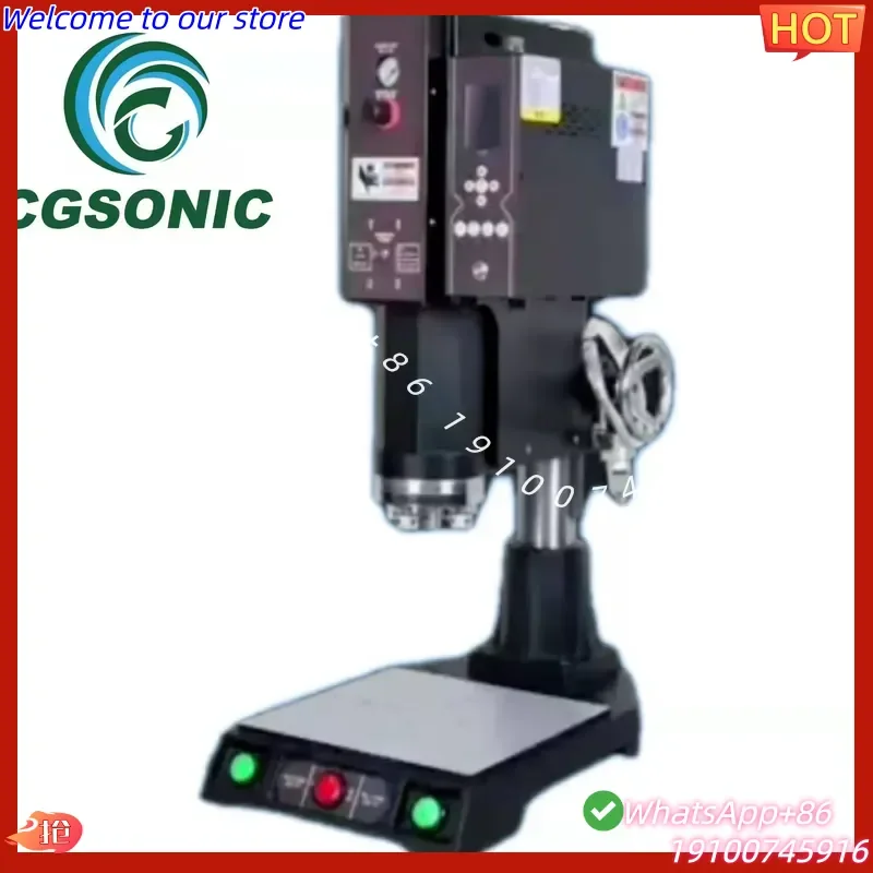 2026CE New CGSONIC 40kHz 1.2kW AC220V Ultrasonic Plastic Welder Machine with 100mm Welding Area High Efficiency for Large
