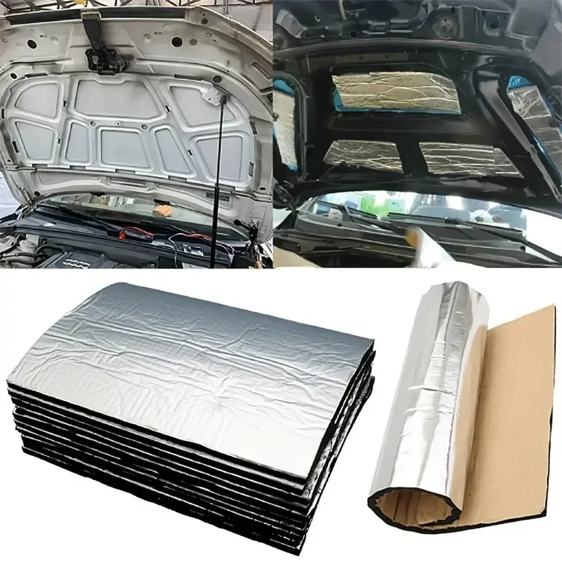 5/10MM Sound Deadener Heat Insulation Mat Car Van Sound Proofing Deadening Insulation Car Hood Insulation Silent Door Wall image 5