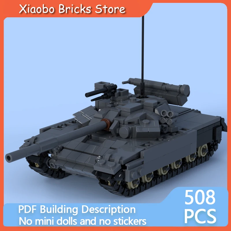 

Модель военного танка MOC, конструктор из кирпичиков T64BV, современная бронированная техника, модульная технология, подарок на праздник, набор для сборки, детская игрушка