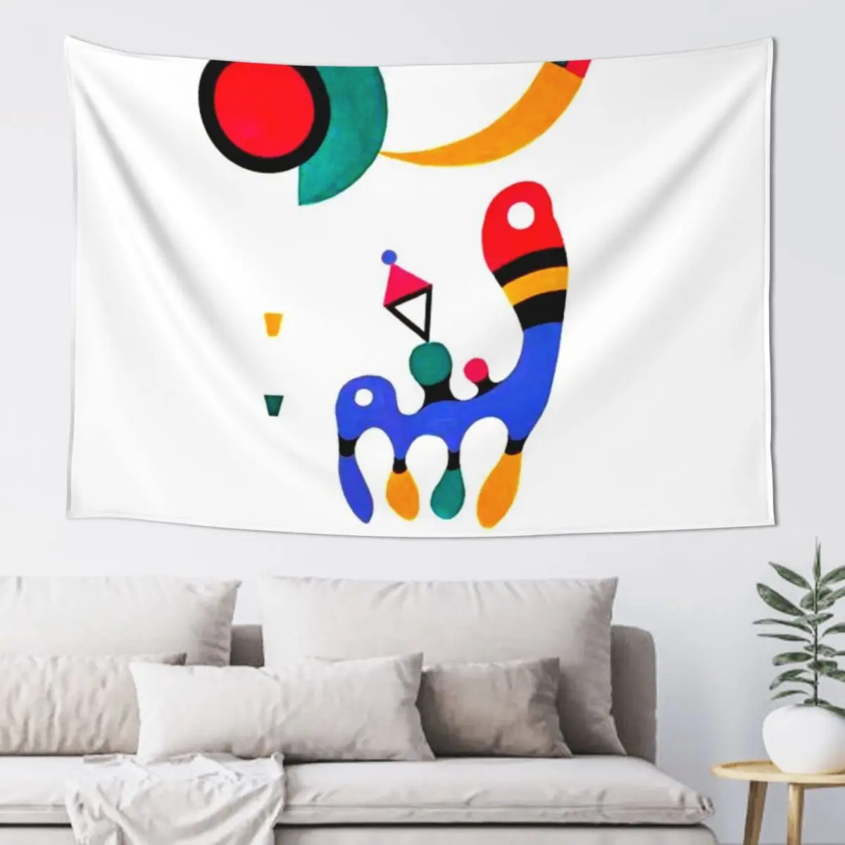 

Kandinsky 1944 Composition | Kandinsky Abstract Art w/ Signature Tapestry Home Supplies Art Mural Tapestry