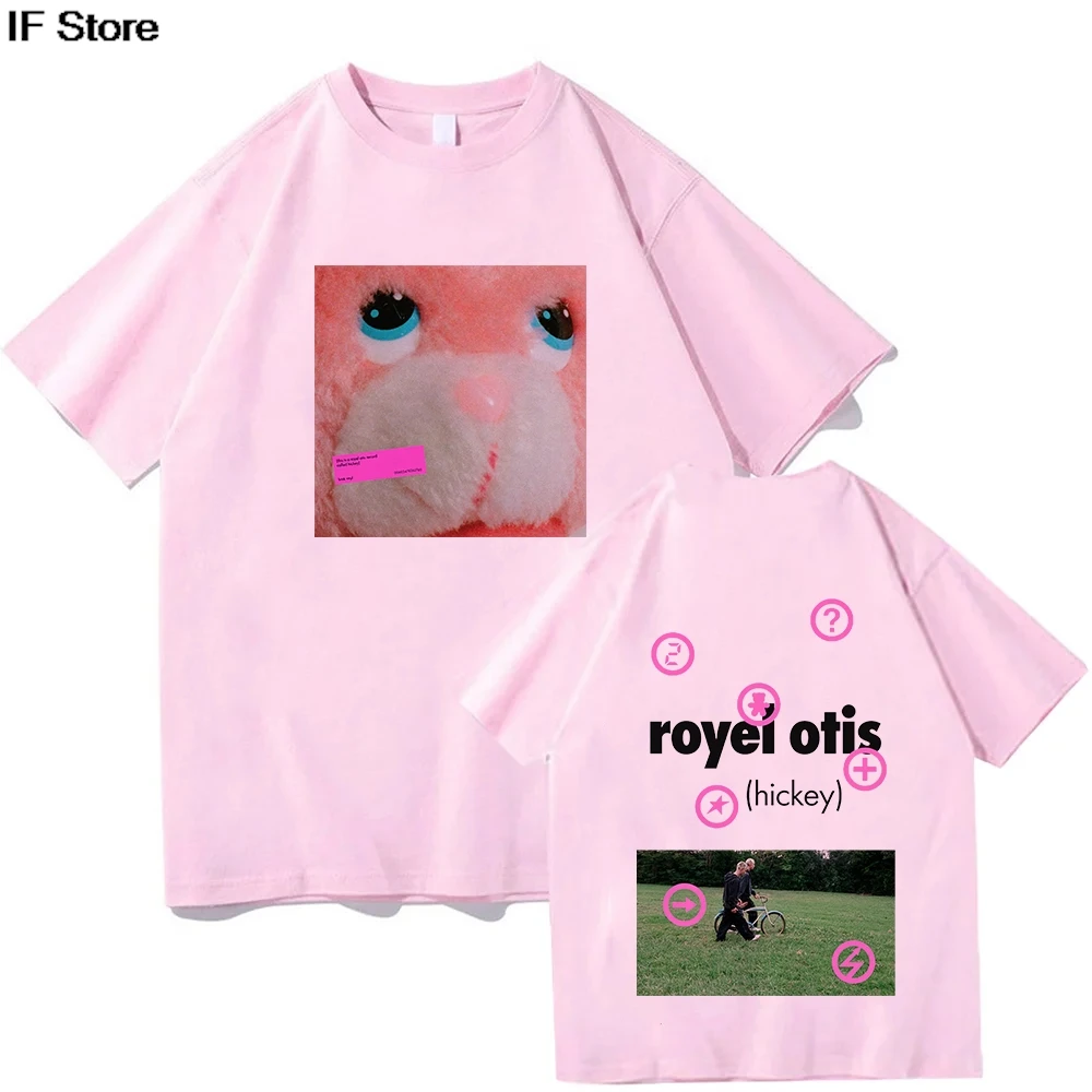 

Royel Otis Hickey Album T-shirt Summer Cotton Male O-neck Tshirts Streetwear Loose Singer Printing Fashion Men Women for TShirt