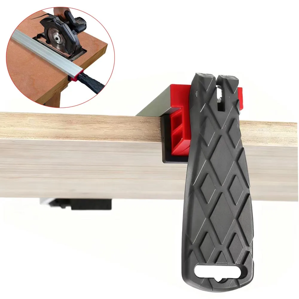 

Новая многофункциональная направляющая для деревообработки, зажим для настольной пилы, линейка с круглым краем, быстрая резка листов