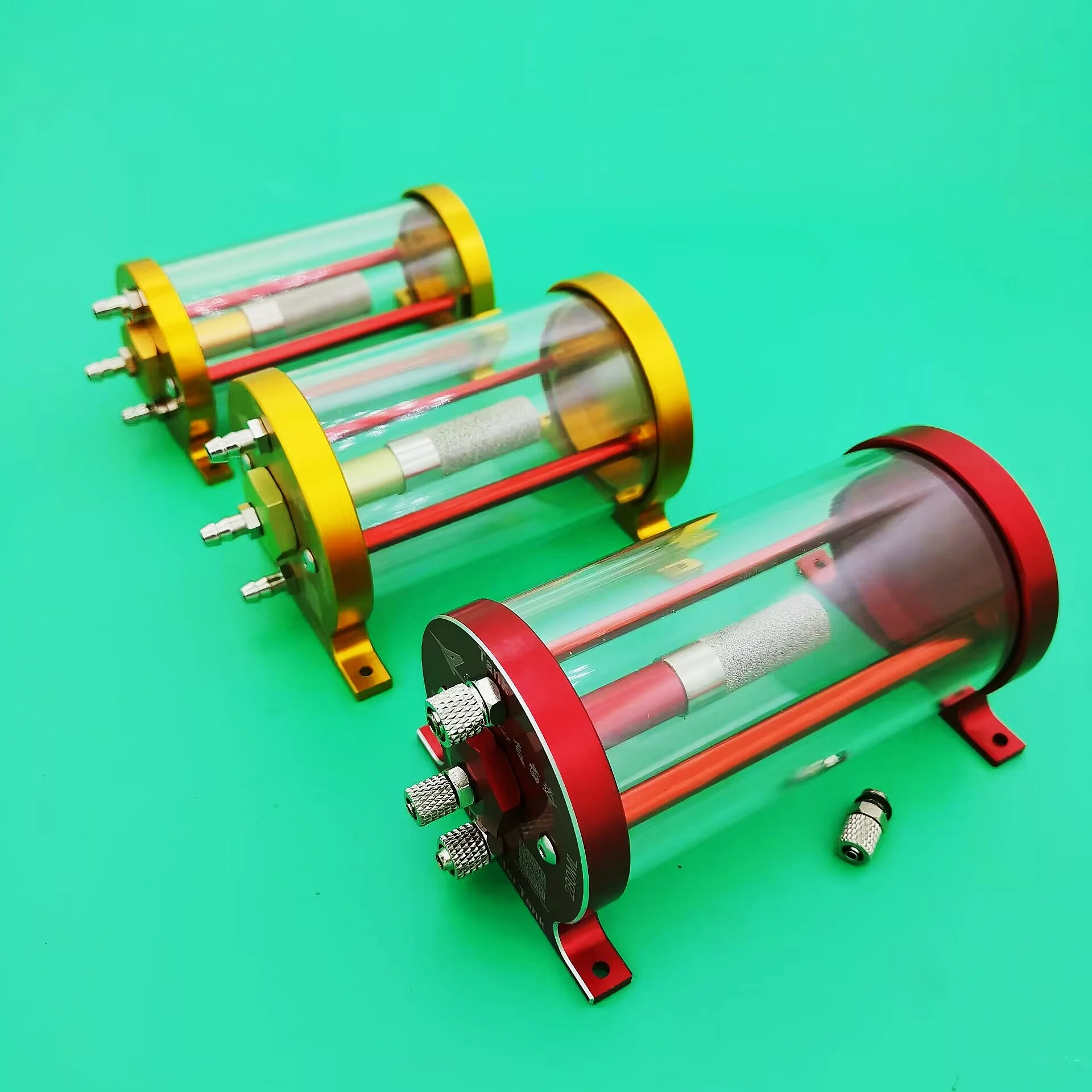 UAT 128ml 220 280ml CNC Ultimate Air Trap Tank with fuel filter for turbine jet