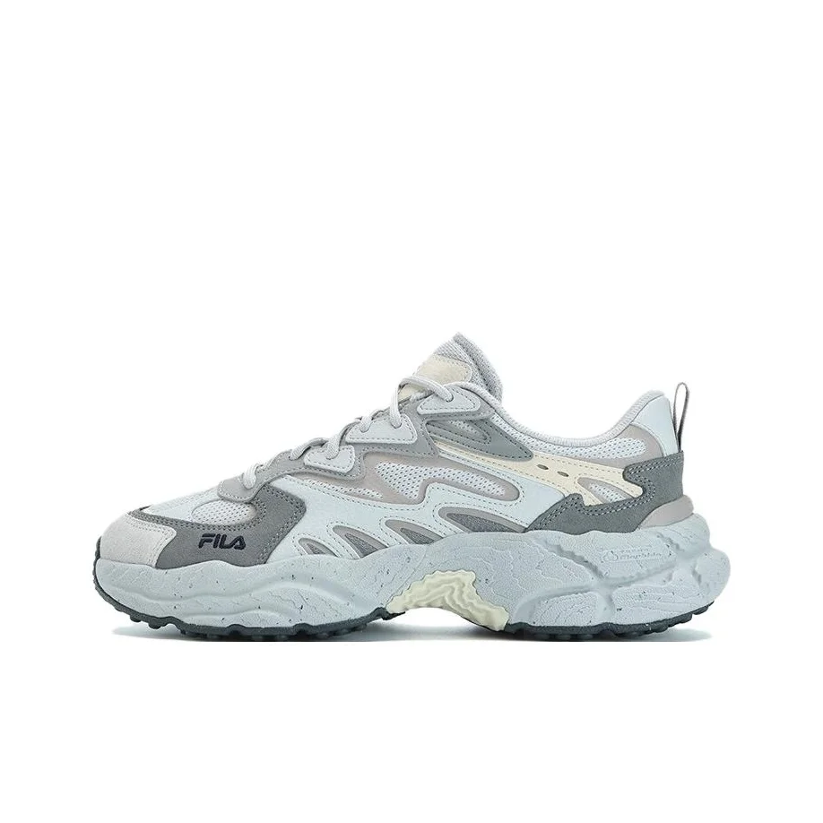 FILA Fern Sneakers Textile, Synthetic Leather, Split Cow Leather Abrasion Resistant Height Increasing Low top F12M331101FAW