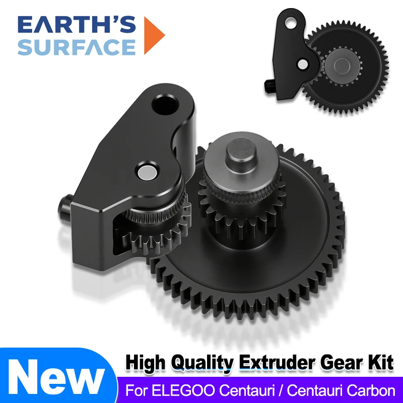 

High Quality Extruder Gear Kit for Elegoo Centauri Carbon Wear Resistant SKD11 Material Hardened Steel Gear for 3D Printer Parts
