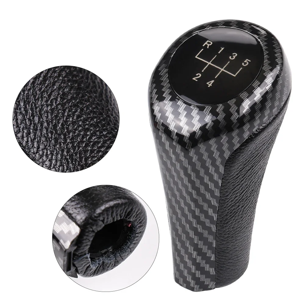 

Car 5 6 Speed Leather Gear Stick Shift Knob Fit For BMW 1 3 5 6 Series E46 E53 E60 E61 E63 E81 E82 E83 E84 E87 E90 E91 E92