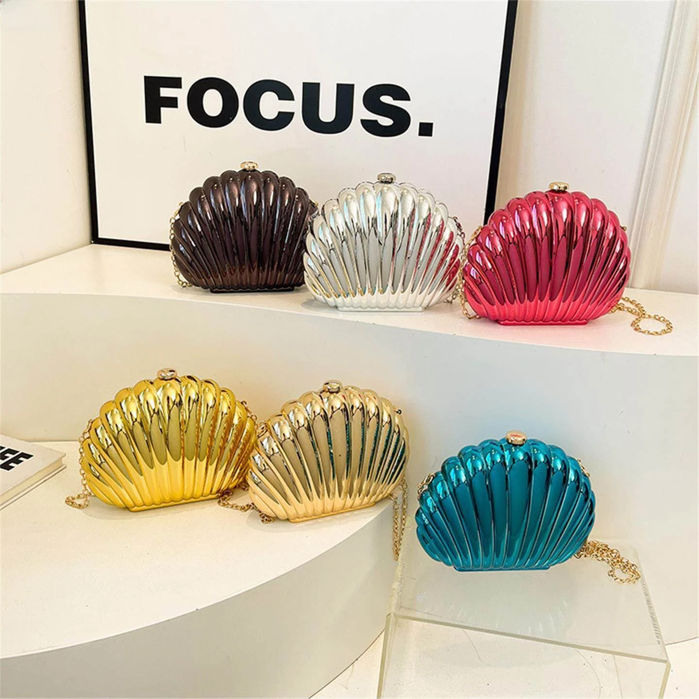 

Acrylic Handbag Evening Bag Women's Clutch Shoulder Bag Makeup Bag Fashionable African Design Ladies Handbag