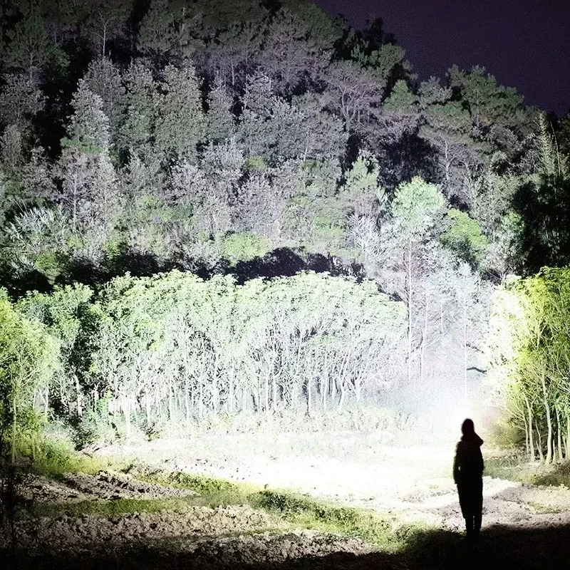 High Power 10000000LM XHP360 Flashlight Rechargeable Strong Light Super Bright Lamp Military Tactical Lantern Camp Outdoor Torch