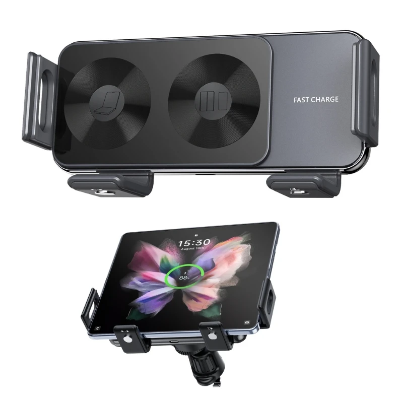 15W Car Wireless For Z Fold 2 3 4 Automatic Car Mount Holder