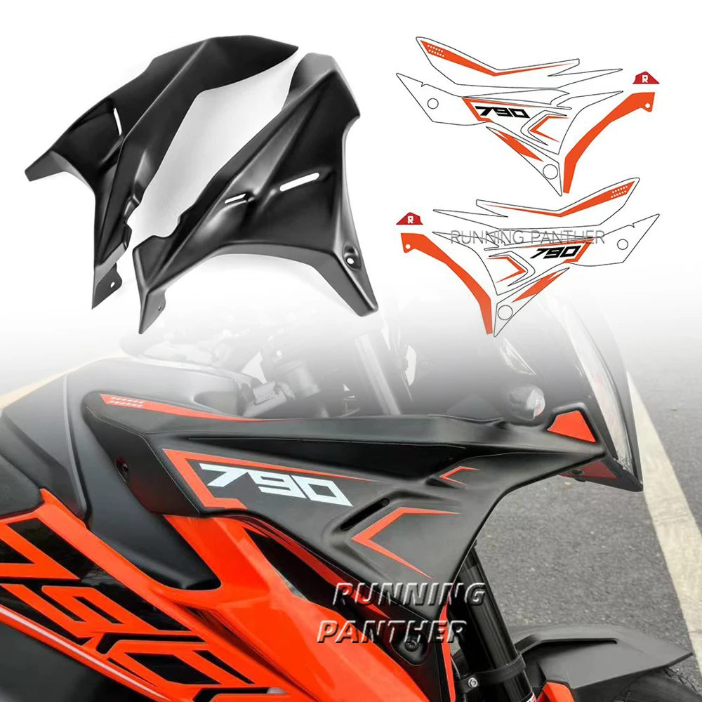 Motorcycle Front Fairing Side Panels Wind Deflector Windscreen Plate Cover For 790 890 ADV Adventure R S 2022 and Before Year