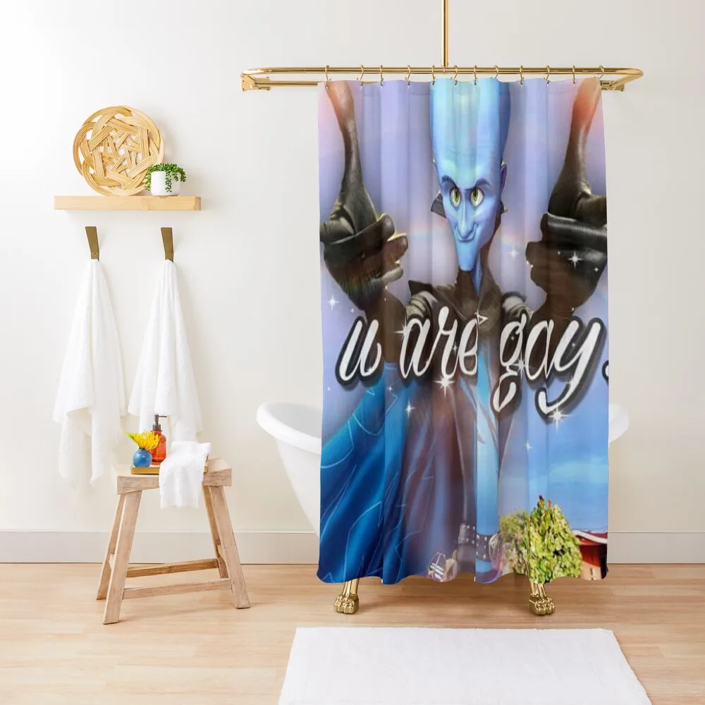 

Megamind U Are Gay! Meme Shower Curtain Luxury Bathroom Anime Shower Shower Sets For Bathroom Bathroom Showers Curtain
