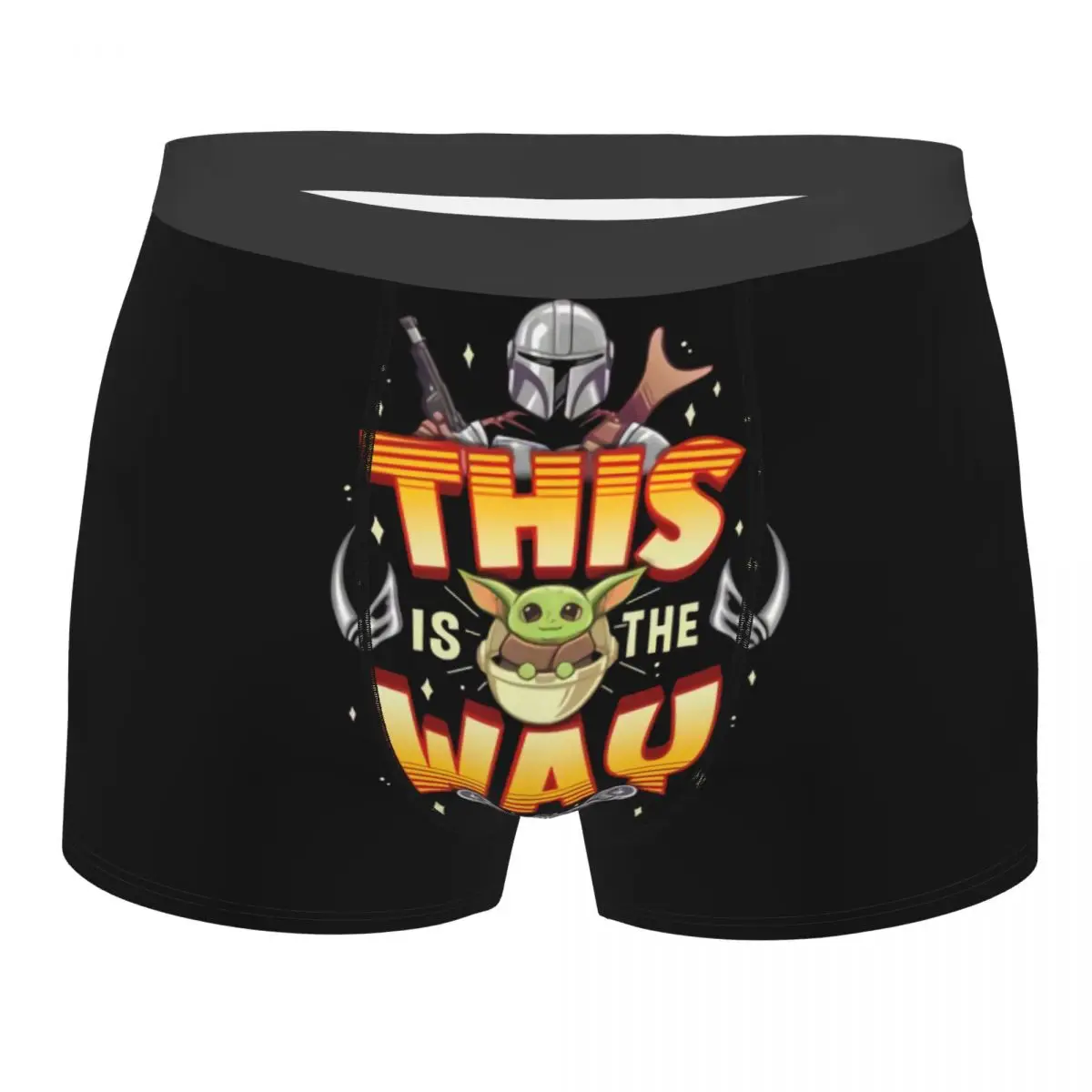 

Custom M-Mandalorianed Grogu Boxer Shorts For Homme 3D Printed Underwear Panties Briefs Breathable Underpants