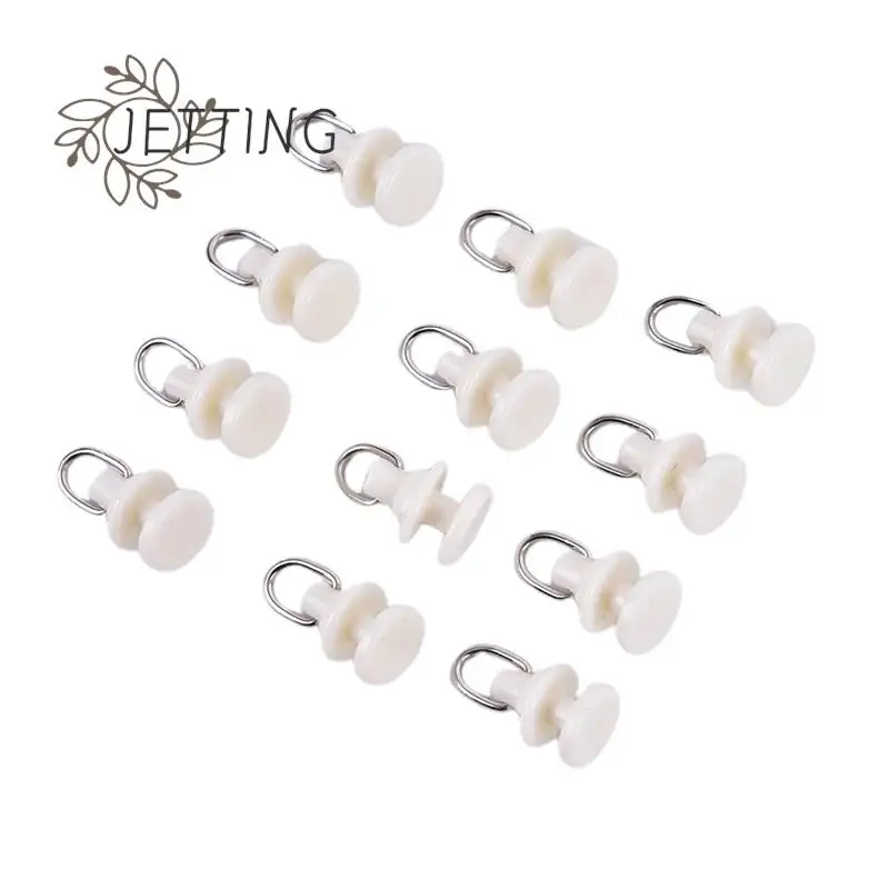 20pcs Curtain Track Glider Rail Curtain Hook Rollers Curtain Tracks Accessories For Camper Van Motorhome Caravan Boat